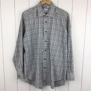 David Donahue L Long Sleeve Plaid Shirt Check
